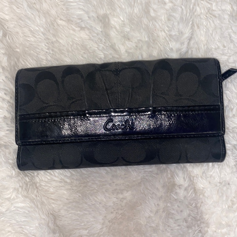 Vintage black coach wallet